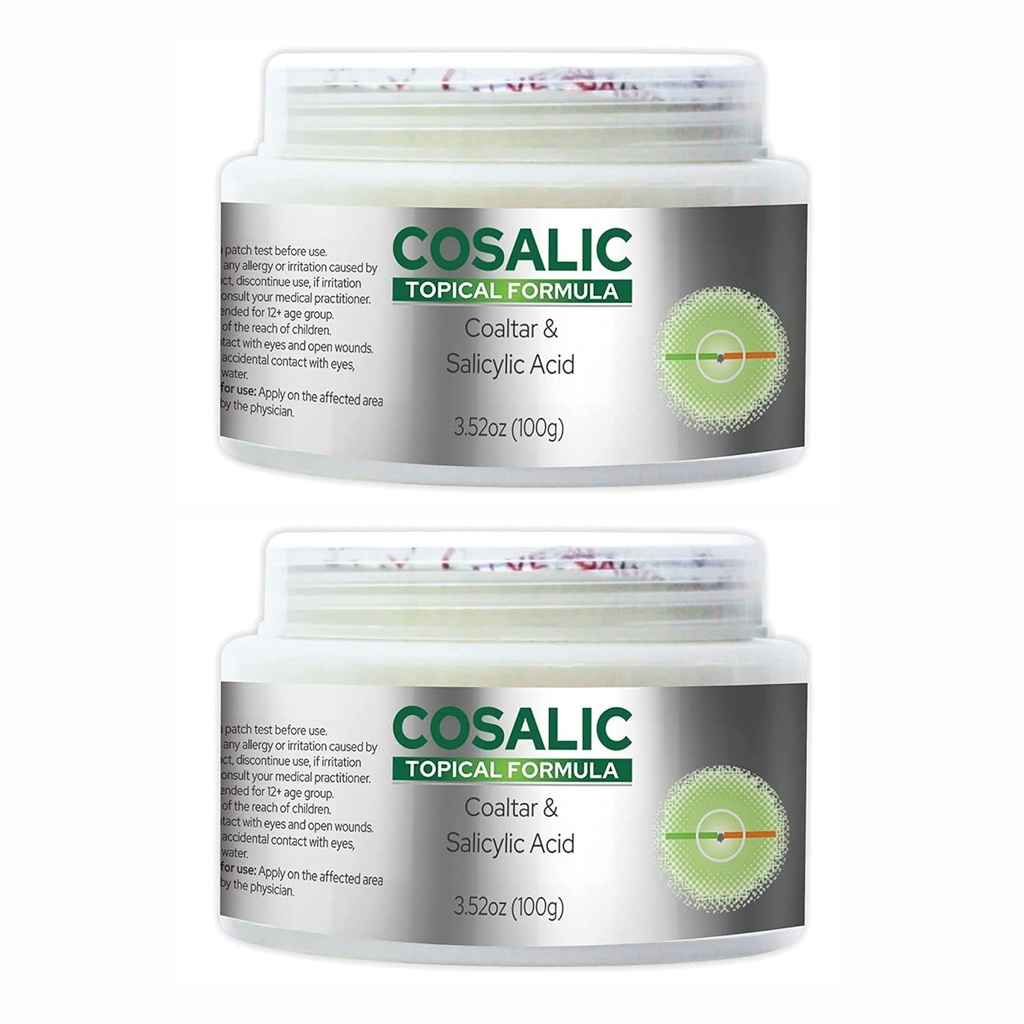 SALVE Ψωρίαση άνθρακα πίσσα Σαλικυλικό οξύ 100gm (πακέτο του 2)