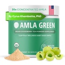 Amla σκόνη & πράσινο τσάι Superfood συμπλήρωμα, 20x Ultra συμπυκνωμένο Amla, αντιοξειδωτική υποστήριξη, Κατασκευασμένο με Oolong τσάι και ινδικά φραγκοστάφυλα, οργανικά, Vegan, Classic Γεύση, 90 εξυπηρετούν