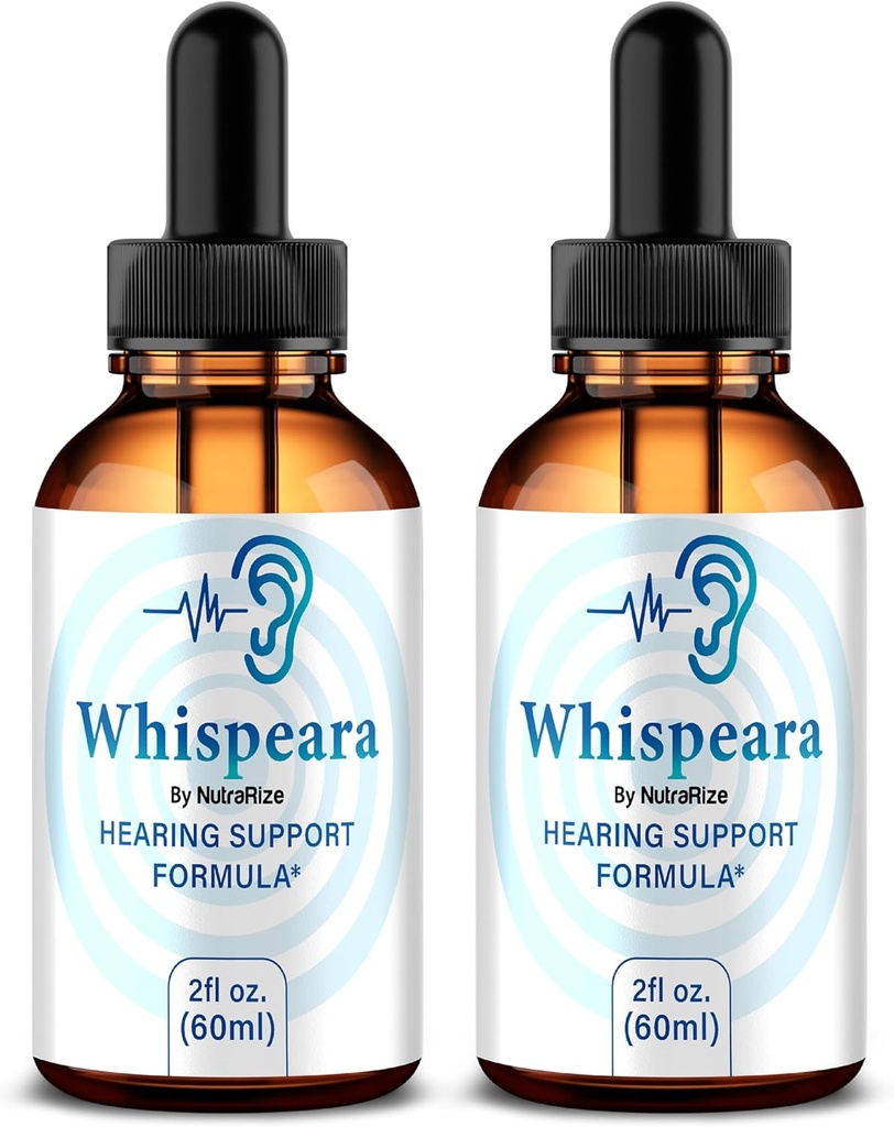 (2 Pack) Whispeara Drops - Επίσημη Whispeara για την υποστήριξη της υγιούς ακοής, εστίασης και απόδοσης, όλα τα φυσικά Whispeara ακουστική φόρμουλα υποστήριξης, Premium Whispeara Gotas κριτική (60 εξυπηρετούν)