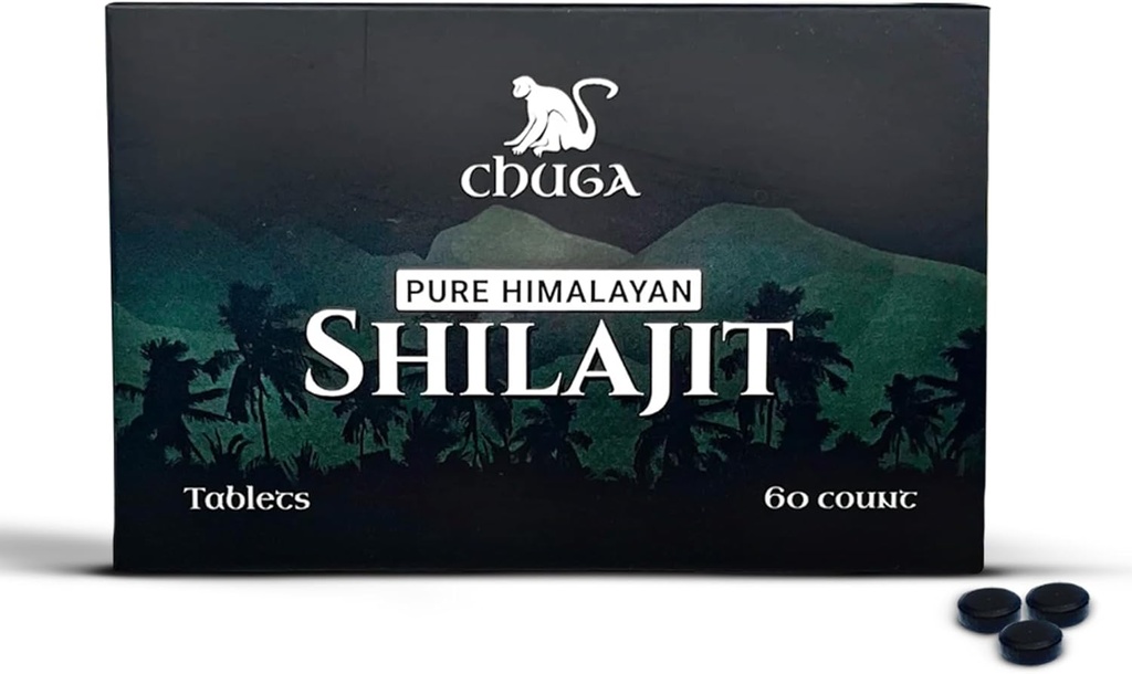 Chuga Pure Himalayan Shilajit Tablets for Men & Women 