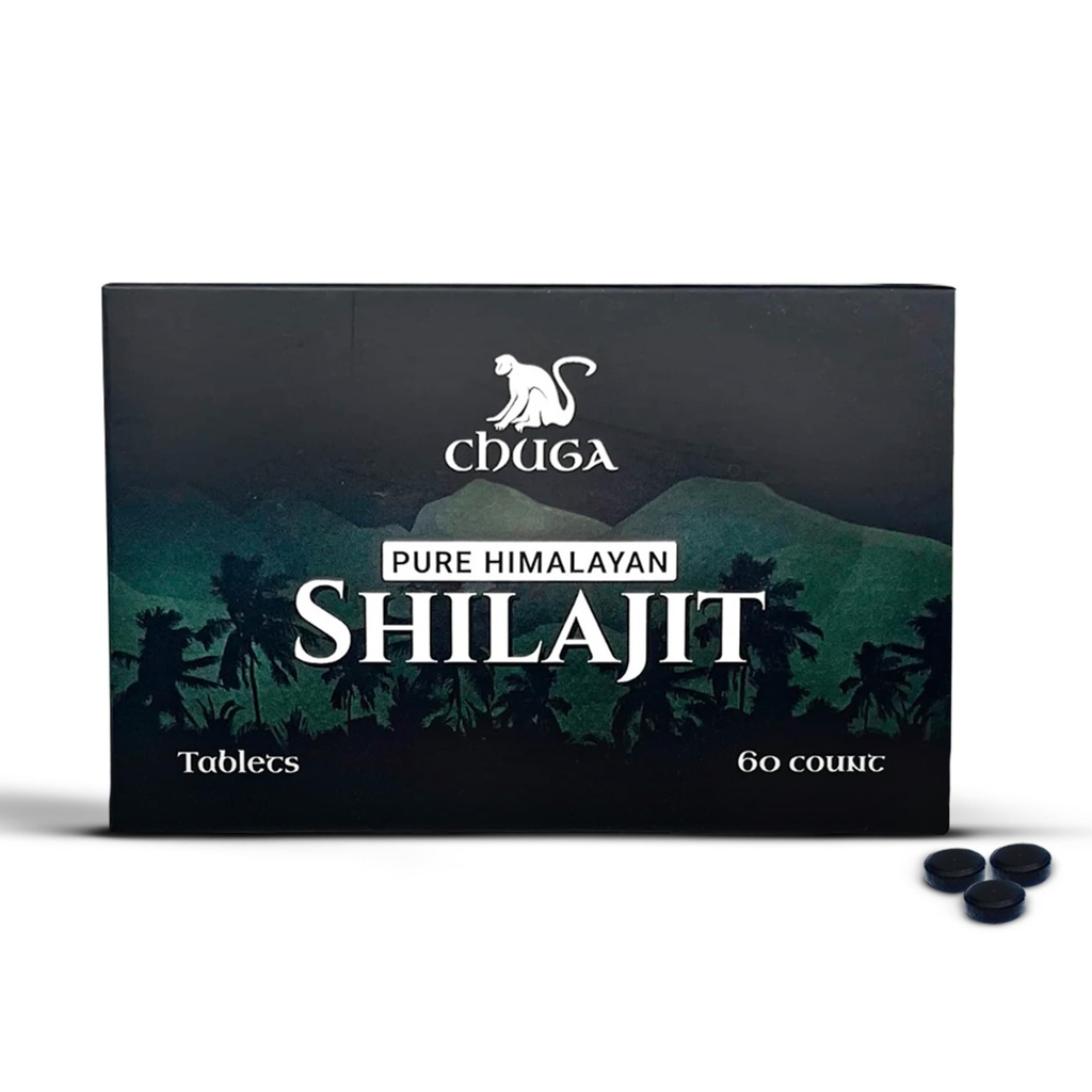 Chuga Pure Himalayan Shilajit Tablets for Men & Women 