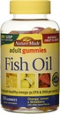 Nature Made Fish Oil Adult Gummies - Πορτοκαλί λεμόνι & μπανάνα φράουλα 90 Ct, συσκευασία των 2