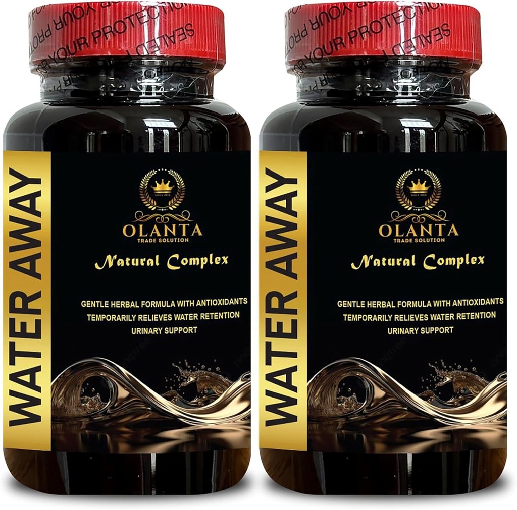 Συμπλήρωμα Απομακρύνσεων Νερού - Υποστήριξη λειτουργίας νεφρών, Μείωση της διατήρησης νερού και Μπλόφα, Βοηθά στη ρύθμιση της ισορροπίας νερού, Χάπια Φυσικής Διατροφής Νερού - 2 μπουκάλι 120 κάψουλες