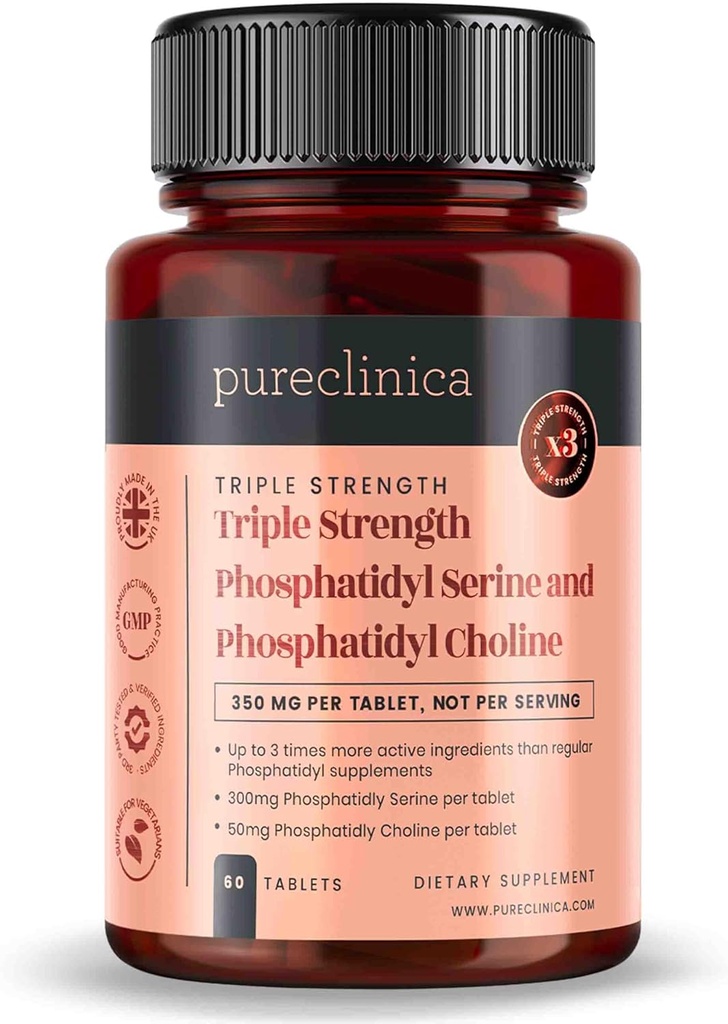 Pureclinica Τριπλή Δύναμη Phosphatydyl Serine και Phosphatidyl Choline x 60 δισκία
