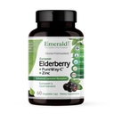 EMERALD LABS Elderberry Plus - Digestive & Immune Support with European Elderberry Extract, Vitamin C as PureWay-C & Albion Chelated Zinc - Vegan & Gluten-Free - 60 κάψουλες λαχανικών (30-Day Supply)