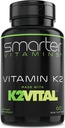 Έξυπνη βιταμίνη K2 MK7 100mcg, κατασκευασμένη με K2VITAL και Kale, 60 υγρά Softgels