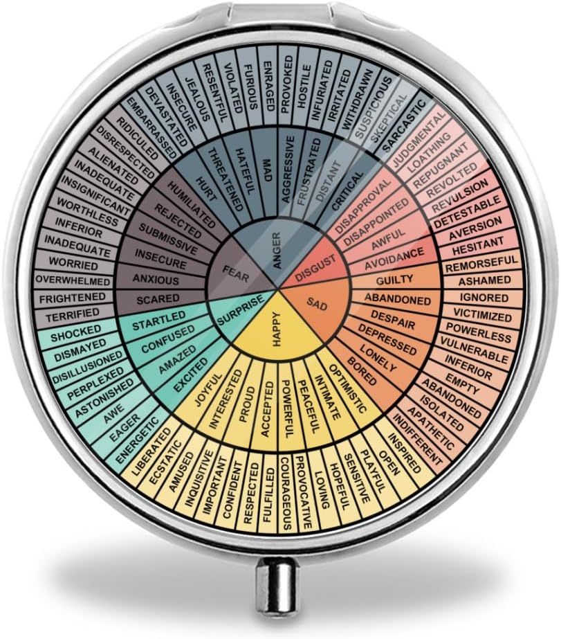 Τροχοί του συναισθήματος (vintage) Χάπια κουτί Pocket μικρό στρογγυλό χάπι περίπτωση Διακοσμητικό κουτί Metal Medicine Vitamin Pill Organizer Φορητό Μοναδικό Δώρο, 19.68in/50cm, Silver 0