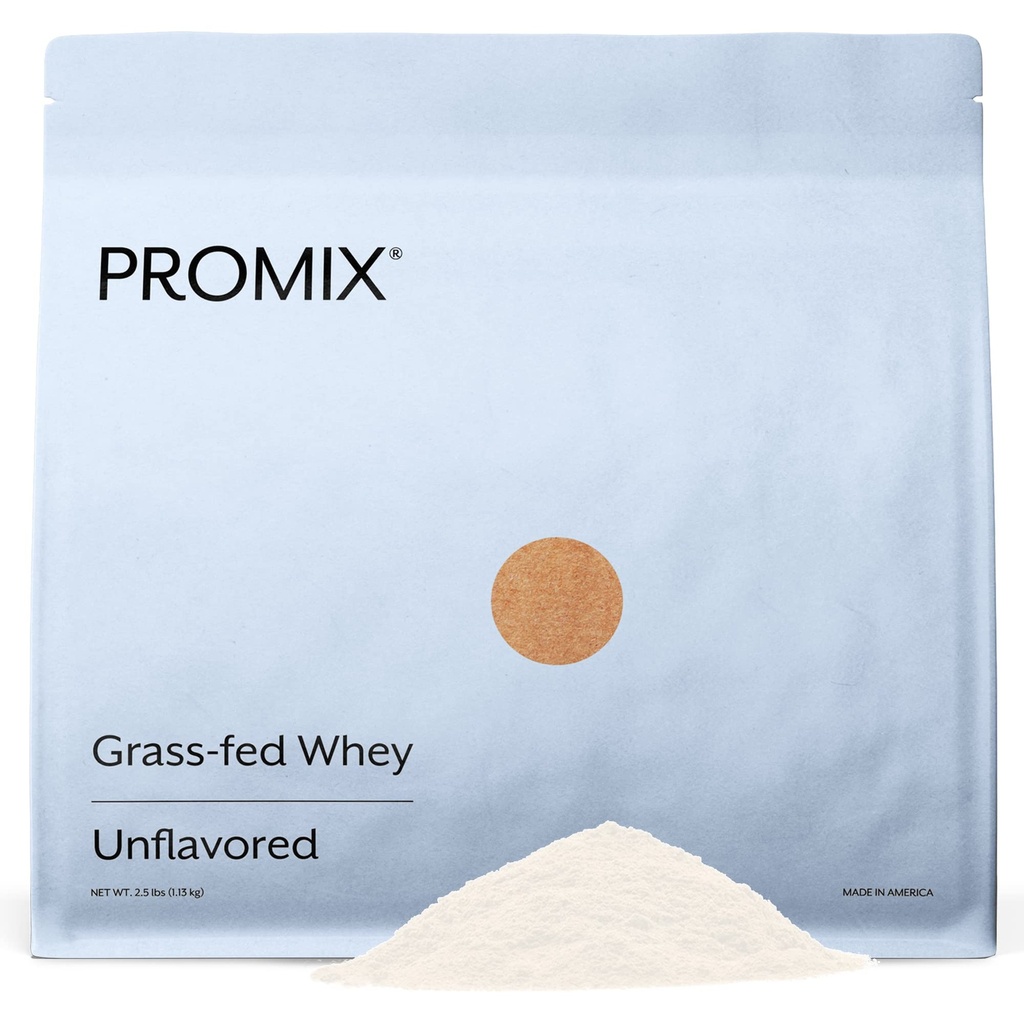 ProMix Διατροφή Whey Protein Powder, Unflavored - Grass-Fed - - Post προπόνηση Καταλληλότητα & Διατροφή Shakes, Smoothies, Ψήσιμο & Μαγειρική Συνταγές - Χωρίς γλουτένη & Keto-Friendly - 2.5 Λίρα (συσκευασία 1 )