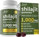 Jiva Botanicals Pure Shilajit από τα Ιμαλάια Gummies για άνδρες και γυναίκες - Shilajit Gummies 1000mg για υγιή γήρανση, ανοσοποιητικό σύστημα & κανονική ενεργειακή υποστήριξη - Χωρίς ζάχαρη, Vegan, 60 Count (πακέτο του 1)