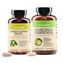 NatureWise Πράσινο Coffee Bean 800mg και Garcinia Cambogia 180 κάψουλες Υποστήριξη στόχων βάρους
