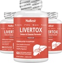 NuBest LiverTox - Premium Liver Health Formula - Liver Cleanse, Detox & Repair - με Milk Thistle, Choline, Beet, Turmeric, Artichoke & Dandelion - 3 Pack 3 Μήνες Προσφορά