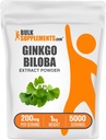 BulkSupplements.com Ginkgo Biloba Extract Powder - από Ginkgo Biloba Leaf, Antioxidant Source, Herbal Supplement - Χωρίς γλουτένη, 200mg ανά Σερβίρισμα, 1kg (2,2 lbs) (Συσκευασία των 1)