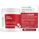 NatureCity AloeCran - Pure Aloe Vera Blend with Cranberry Powder Supplement - Sugar Free Fiber Combo Mix for Digestive and Urinary Health - Ουρία & Μεταβολική Υγεία Υποστήριξη - 30 Ημέρες Προμήθειας