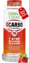 Herbal Clean Qcarbo16 Same-Day Detox Cleanse Drink (16 fl oz) - Φράουλα Mango Full Body Cleanse* Detox Drink for Moderate Toxin Level*, Βιταμίνη Β2 και Βιταμίνη Β12 για άνδρες & γυναίκες