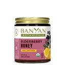 Banyan Botanicals Organic Elderberry Honey – Με Sambucus, Amla & Marshmallow --– Elderberry Immune Support for Kids & Adults* – 8.25 Oz – Raw, Unfiltered, Pollinator-Friendly, Sustainablely Sourced, Fair Wild