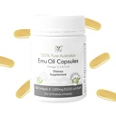 Emu Oil Capses - Heart, Hair, Μεταβολισμός & Συμπληρώματα Κοινής Υποστήριξης - Pharmaceutical Grade Emu Oil with CLA, Omegas 3, 6 & 9 with Vitamin K2, A & E by Y-Not Natural - 1000mg, 100 Κάψουλες