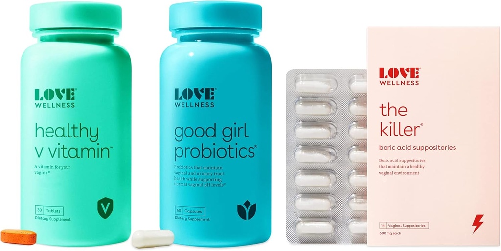Love Wellness The Killer, Good Girl Probiotics & Healthy V Vitamin 