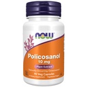 NOW Συμπληρώματα διατροφής, Policosanol 10 mg, Blend Long-Chain Λιπαρά αλκοόλες (LCFAs) που προέρχονται από ζαχαροκάλαμο, 90 Veg κάψουλες