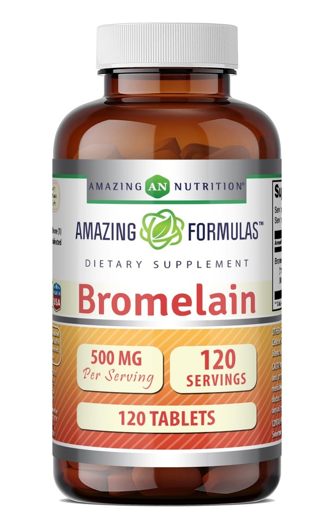 Amazing Formulas Bromelain 500 Mg (300 GDU) 