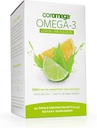 Coromega Omega 3 συμπλήρωμα ιχθυελαίου, 650mg Ωμέγα-3s με 3X καλύτερη απορρόφηση από Softgels, λεμόνι άρωμα ασβέστη, 90 μόνο σερβίρετε πυκνά πακέτα