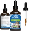 Pet Wellbeing Blood Sugar Gold Cats - Ολιστική Υποστήριξη Ζάχαρης Αίματος, Παγκρέας & Ηπατικής Υγείας, Γυμνώματος, Φενουgreek & Devil’s Club - NASC Certified & Vet-Formulated - 4 oz Liquid