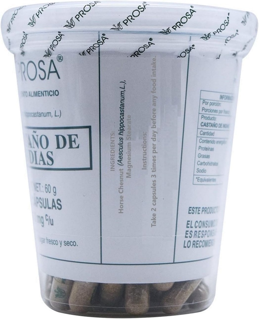 Κάστανο αλόγου, Πρόσα, 150 κάψουλες