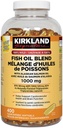 Costco Εταιρείες Inc. Kirkland Υπογραφή 100% Wild Fish Oil Blend με Salmon Oil Αλάσκας, 1000mg, 400 Softgels