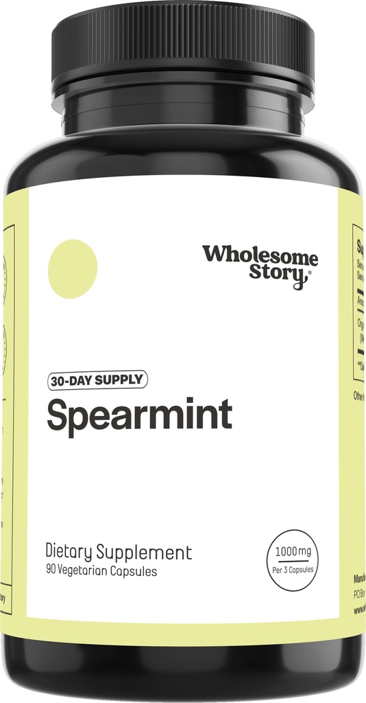 Whoesome Story Organic Spearmint Capsules Spearmint Leaf 