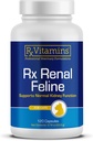 Rx Βιταμίνες Νεφρική Αιλουροειδή - Cat Kidney Support with Milk Thistle for Cats - Anti Inflammatory for Cats - Ενισχύει την Αντιοξειδωτική Γάτα Υγεία & Υποστήριξη ήπατος - Cat Immune Booster - 120 Κάψουλες