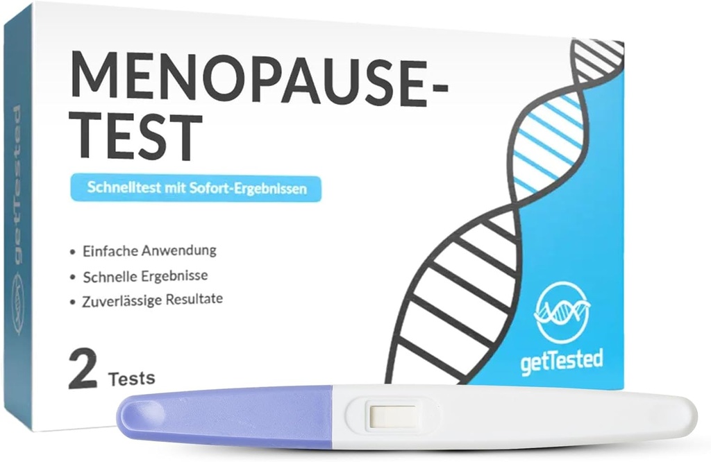 GetTested at-Home Σετ δοκιμής εμμηνόπαυσης – Ιδιωτική, ταχεία δοκιμή περιεμμηνόπαυσης & δείκτης στάδιο εμμηνόπαυσης – Βολικό, αξιόπιστος σετ τεστ εμμηνόπαυσης στο σπίτι για τις γυναίκες