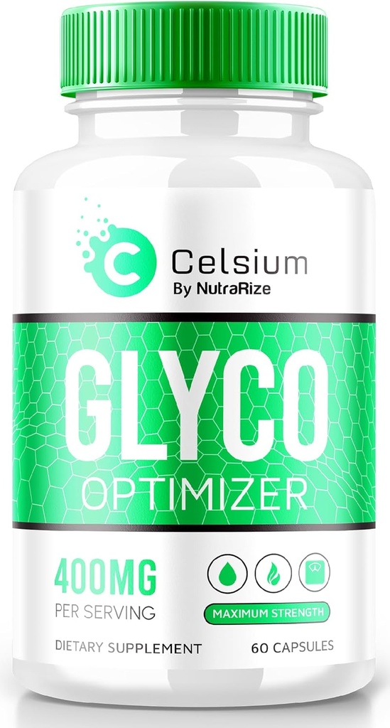 NutraRize Βελτιστοποιητής Celsium Glyco, Μέγιστη δύναμη της φόρμουλας στήριξης του αίματος, Όλα-Φυσικές κάψουλες για να διατηρήσει υγιή επίπεδα, βότανα και χάπια βιταμίνης για τη συνολική υγεία, επίσημες κριτικές (60 κάψουλες)