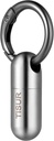 TISUR Micro Keychain Hill Holder, Titanium Pill περίπτωση Αδιάβροχη Pill Container, Φορητό μικροσκοπικό Pill Organizer για το ταξιδιωτικό Pocket