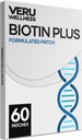 Veru Wellness Biotin Plus Daily Patch - B7, Collagen - Αυτοσυγκολλητική έκδοση χρόνου (60 ημέρα)
