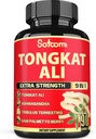 Satoomi 9in1 Tongkat Ali Root Extract - Ashwagandha, Tribulus Terrestris - 90 κάψουλες για 3 μήνες - Δύναμη υποστήριξης, ενέργεια & υγιής ανοσοποίηση