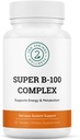 Super B-100 Complex - Υψηλής ισχύος Bitamin Complex με B-6, B-12, Folate, Niacin, Biotin, Choline, Inositol και PABA για την ενέργεια, το μεταβολισμό, τον εγκέφαλο και τα νεύρα υποστήριξη