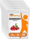 BulkSupplements.com Cranberry Powder - Cranberry Συμπληρώματα για γυναίκες & άνδρες, Αποξηραμένα Cranberries Χωρίς ζάχαρη - Χωρίς γλουτένη & ζάχαρη, 5g ανά Σερβίρισμα, 1kg (2,2 Λίρες) (πακέτο από 1)