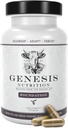 Enhanced Grass Fed Beef Liver with Reishi & Cordyceps Mushroom, Ginseng, Rhodiola - 4500mg Energy Production, Immune Support, Stress Relief, Total Body Wellness