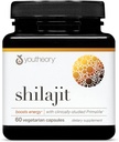 Youtheory Shilajit - 500 mg Shilajit Κάψουλες - Συμπλήρωμα ενέργειας - Shilajit Υποστηρίζει Stamina & Αντοχή - Καθαρό σιλατζίτι Ιμαλαΐων - Γλουτένη, Γαλακτοκομικά & Σόγια Δωρεάν - 60 κάψουλες χορτοφάγων