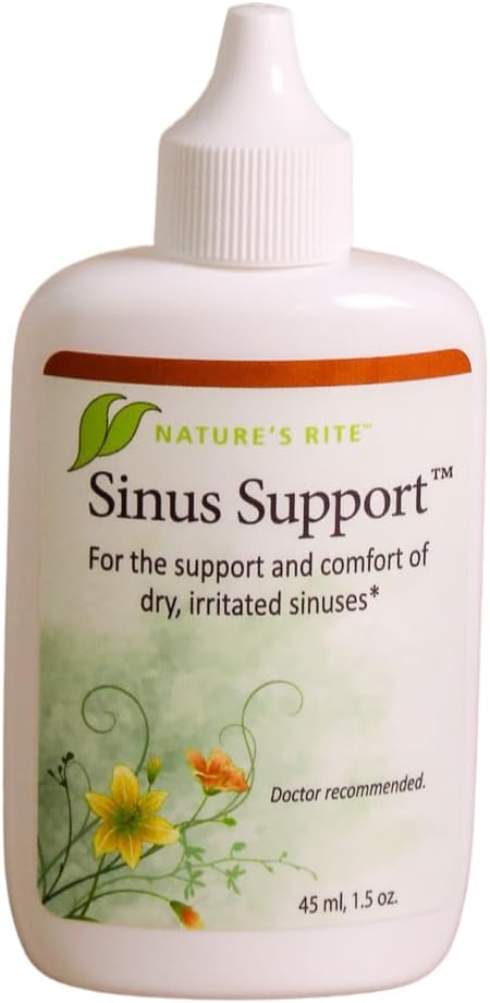 Natures Rite Sinus SupportTM, 1.5 oz. (45 mL) – Φορητό, All-Natural Sinus Spray – All-Season Relief for Αλλεργία & Ερεθισμός ρύπανσης – Ενυδατώνει & Καταπραΰνει Sinus Tissue – Made in USA