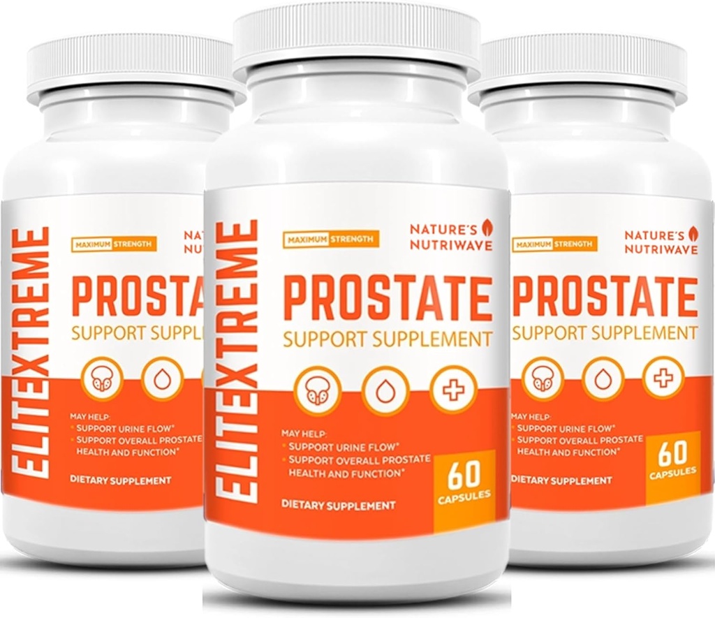 EliteXtreme Health Supplement - Φυσική Φόρμουλα με Πριόνι Παλμέτο, Φυτικές στερόλες, Ψευδάργυρος, και Βιταμίνες 