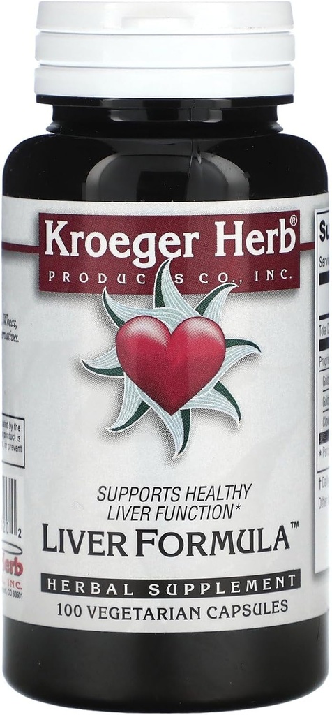 Συνδυασμοί Kroeger Herb Liver Formula, 100 Count