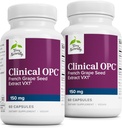 Terry Φυσικά Κλινική OPC - Καρδιαγγειακή Υγεία & Focus συμπλήρωμα υποστήριξης - Συμπλήρωμα διατροφής με εκχύλισμα σπόρων σταφυλιών & λεκιθίνη ηλίανθου - Ανοσοποιητική υποστήριξη - 150 mg, 60 Softgels (πακέτο του 2)