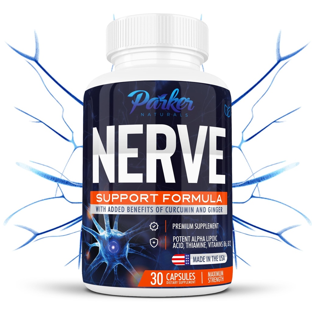 Alpha Lipoic Acid 600mg, Nerve συμπλήρωμα υποστήριξης εμπλουτισμένο με θειαμίνη, κουρκουμίνη, ρίζα Ginger, και βιταμίνη B6, B12 όλα σε ένα συμπλήρωμα υγείας Vegan Neuro, δοκιμαστεί εργαστήριο, 30 κάψουλες