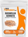 BulkSupplements.com Boswellia Serrata Extract Powder - Boswellia Supplement, from Frankincense Resin - Vegan & Gluten Free, 500mg per Service, 1kg (2,2 lbs) (Pack of 1)