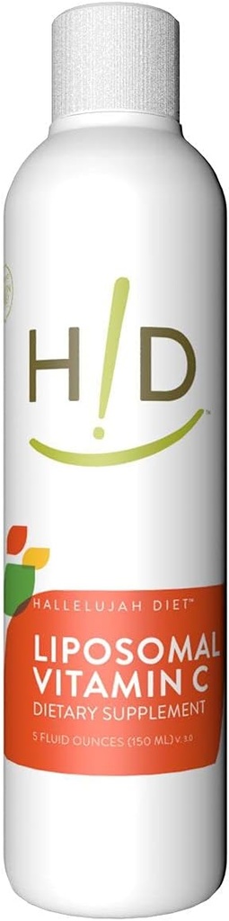 HALLELUJAH DIET Liposomal Vitamin C συμπλήρωμα υγρού - Προηγμένη υποστήριξη του ανοσοποιητικού, ανώτερη απορρόφηση Lipid-Encapsulated Formula, 1-5 ουγγιά μπουκάλι,