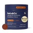PetLab Co. Αλλεργία & ανοσοποιητικά καθημερινά προβιοτικά για σκύλους. Υποστηρίζει την παραγωγή ζύμης, εποχιακές αλλεργίες, διαλείπουσα φαγούρα, κόκκαλο & Digestive υγεία - 30 μάσημα για μικρά σκυλιά - Συσκευασία μπορεί να Vary