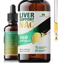 Υποστήριξη ήπατος NAC 360 Άμυνας – Liquid Liver Health with NAC, Milk Thistle, Dandelion, Chicory, Turmeric, Chanca Piedra, Beet Root & Zinc – Υποστηρίζει το συκώτι Detox, Cleanse & Cellular Health – 4 Fl Oz