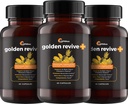 UpWellness Golden Revive + κοινό συμπλήρωμα υποστήριξης που διαθέτει κουρκουμά με μαύρο πιπέρι, κουερσετίνη, και μαγνήσιο-κουρκουμά Boswellia συμπλήρωμα - 6 ενεργά συστατικά - 60 κάψουλες, 3 πακέτο