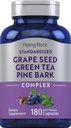 Piping Rock Σπόροι σταφυλιού, πράσινο τσάι & κέικ Bark Complex 