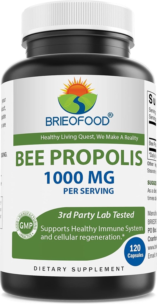 Brieofood Bee Propolis 1000mg ανά Σερβίρισμα - 120 Κάψουλες